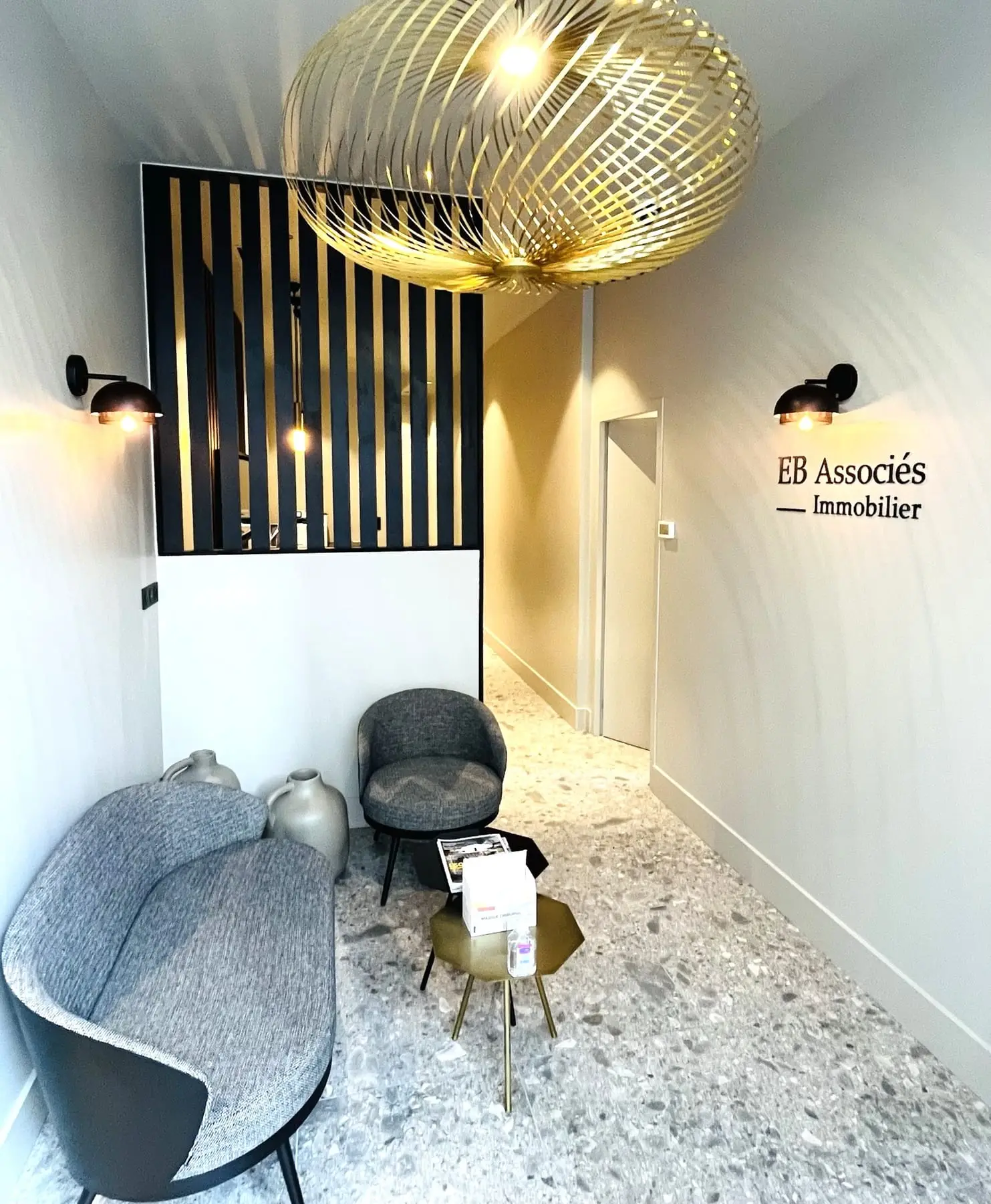 L'accueil de l'agence EB Associés, rue Bugeaud