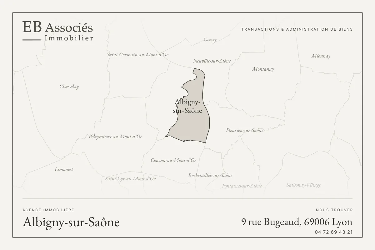 Agence immobilière à Albigny-sur-Saône