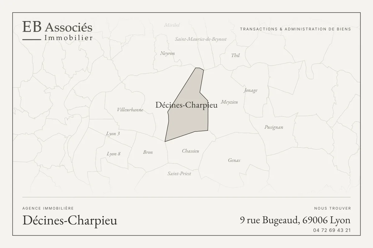 Agence immobilière à Décines-Charpieu